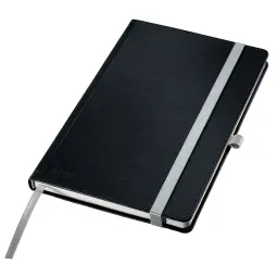Leitz Style Notebook A5 Ruled With Hardcover Pack of 5 Satin Black