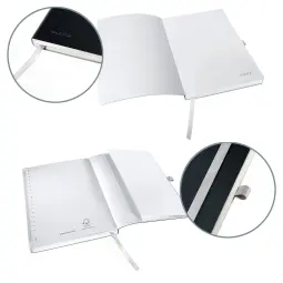 Leitz Style Notebook A5 Ruled With Softcover Satin Black Pack of 5