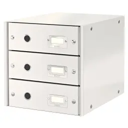Leitz WOW 3 Drawer Cabinet White