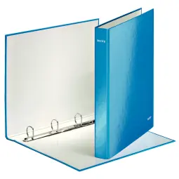 Leitz WOW Blue Ring Binder Laminated Pack of 10