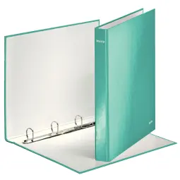 Leitz WOW Ice Blue Ring Binder Laminated Pack of 10