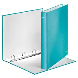 Leitz WOW Ice Blue Ring Binder Laminated Pack of 10