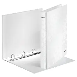 Leitz WOW White Ring Binder Laminated Pack of 10