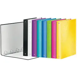 Leitz WOW White Ring Binder Laminated Pack of 10