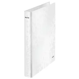 Leitz WOW White Ring Binder Laminated Pack of 10
