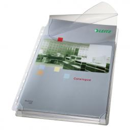 100 Pack Leitz Expanding Pockt with Flap A4 Embossed Clear 