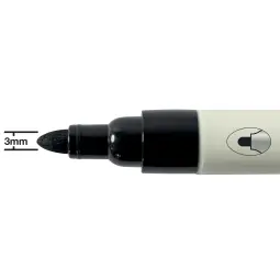 Nobo Black Whiteboard Bullet Tip Marker Pack of 4