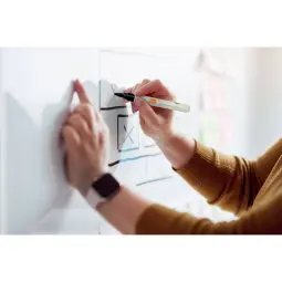 Nobo Black Whiteboard Bullet Tip Marker Pack of 4