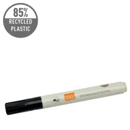 Nobo Black Whiteboard Bullet Tip Marker Pack of 4
