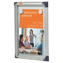 Nobo Extra Flat Glazed Case 1 x A4 Magnetic