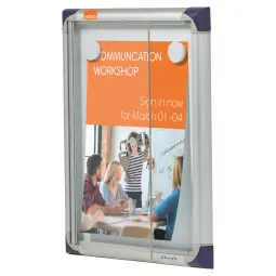 Nobo Extra Flat Glazed Case 1 x A4 Magnetic