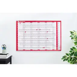 Nobo Pack of 2 Aluminium Chart Track Two Rails Upper and Lower For 915mm Planner Chart