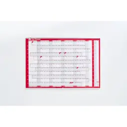 Nobo Pack of 2 Aluminium Chart Track Two Rails Upper and Lower For 915mm Planner Chart