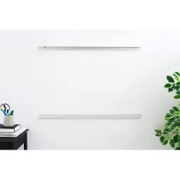 Nobo Pack of 2 Aluminium Chart Track Two Rails Upper and Lower For 915mm Planner Chart