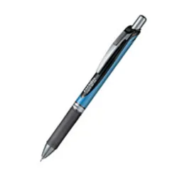 Pentel Energel XM Retractable Gel Rollerball Pen 0.5mm Tip 0.25mm Line Black (Pack 12) - BLN75-A