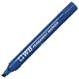 Permanent Marker Chisel Tip Blue Pack of 10