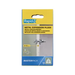 Rapid Hollow wall anchor for 3-13 mm wall thickness 25 kg load 50 Pieces