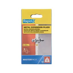 Rapid Hollow wall anchor for 6-16 mm wall thickness 40 kg load 50 Pieces
