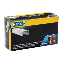 Rapid No. 12 Flatwire Staple 10mm Pack of 5000