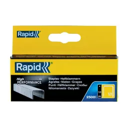 Rapid No. 13 Finewire Staple 10 mm Pack of 2500