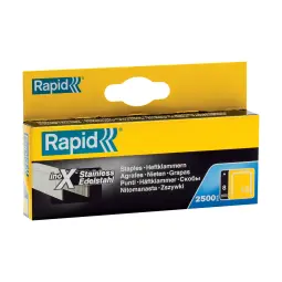 Rapid No. 13 Finewire Staple Stainless Steel 8 mm Pack of 2500
