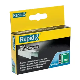 Rapid No. 140 Flatwire Staple 14mm 2000 per Box