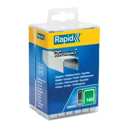 Rapid No. 140 Flatwire Staple 14mm 5000 per Box