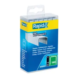 Rapid No. 140 Flatwire Staple 16 mm Pack of 2000