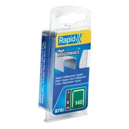 Rapid No. 140 Flatwire Staple 8 mm 970 per Box
