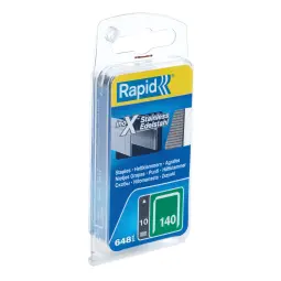 Rapid No. 140 Flatwire Staple Stainless Steel 10 mm 650 Per Box