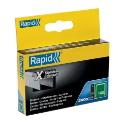 Rapid No. 140 Flatwire Staple Stainless Steel 10 mm Pack of 2000