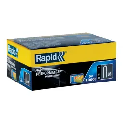 Rapid No. 28 Cable Staple White 11 mm 5 Packs of 1000's