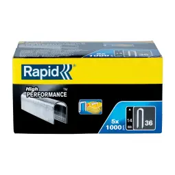 Rapid No. 36 Cable Staple 14mm 5x1000 pcs per Box