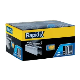 Rapid No. 36 Cable Staple 14mm 5x1000 pcs per Box