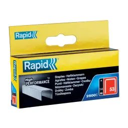 Rapid No. 53 Finewire Staple 14mm 2500 per Box