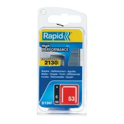 Rapid No. 53 Finewire Staple 6mm Pack of 2130