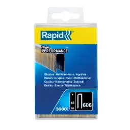 Rapid No. 606 Narrow Crown Staple 18 mm Pack of 3600