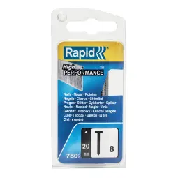 Rapid No. 8 Brad nail 20mm 750 per Box