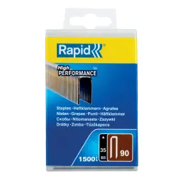 Rapid No. 90 Narrow Crown Staple 35 mm Pack of 1500