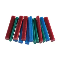 Rapid Oval Glue Sticks for Sensitive Materials Glitter Asorted Colous Pack of 16