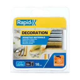 Rapid Oval Glue Sticks for Sensitive Materials Glitter Solver and Gold Pack of 16