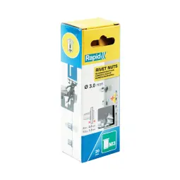 Rapid Rivet Nuts M3 Pack of 20