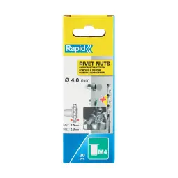 Rapid Rivet Nuts M4 Pack of 20
