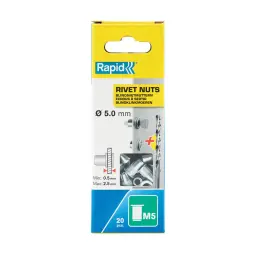 Rapid Rivet Nuts M5 Pack of 20