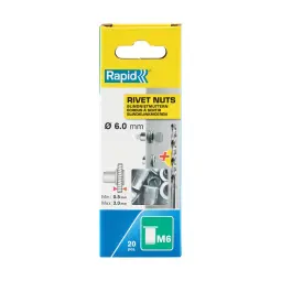 Rapid Rivet Nuts M6 Pack of 20