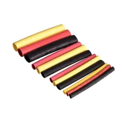 Rapid Shrink Tubings Set 1, 1,5-5mm Black, Red and YelLow Pack of 72