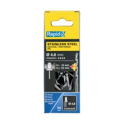 Rapid Stainless steel rivet Ø4.8 x 25mm