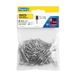 Rapid Standard rivet Ø3.2 x 8 mm Pack of 100