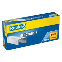 5 Packs of 5000 Rapid Strong Staples 66/6 Electric 