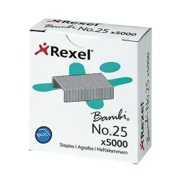 Rexel Bambi No.25 4mm Staples (Pack of 5000)